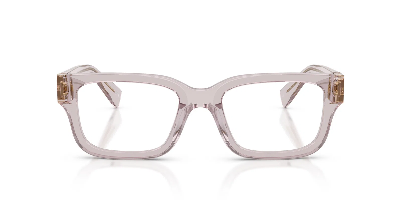 Miu 02YV Eyeglasses - Transparent Mauve - view 6